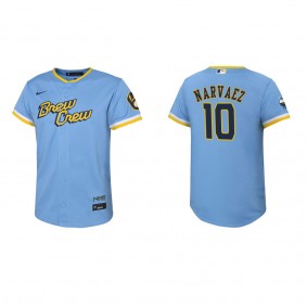 Omar Narvaez Youth Brewers City Connect Replica Jersey