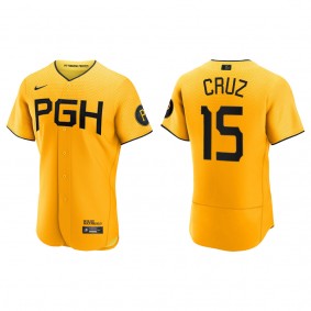 Oneil Cruz Pittsburgh Pirates Gold 2023 City Connect Authentic Jersey