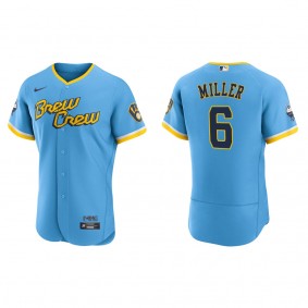 Owen Miller Milwaukee Brewers Powder Blue City Connect Authentic Jersey