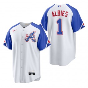 Ozzie Albies Atlanta Braves White 2023 City Connect Replica Jersey