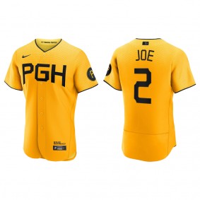 Men's Pittsburgh Pirates Connor Joe Gold City Connect Authentic Jersey