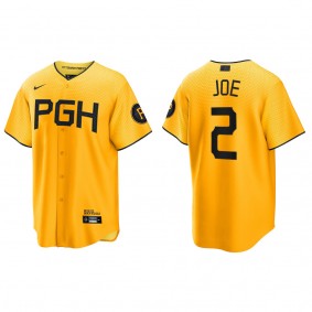 Men's Pittsburgh Pirates Connor Joe Gold City Connect Replica Jersey