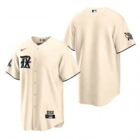 Texas Rangers Cream 2023 City Connect Replica Jersey