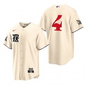 Robbie Grossman Texas Rangers Cream 2023 City Connect Replica Jersey