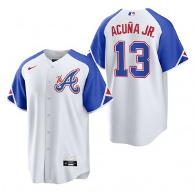 Ronald Acuna Jr. Atlanta Braves White 2023 City Connect Replica Jersey