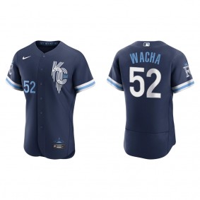 Kansas City Royals Michael Wacha Navy City Connect Authentic Jersey