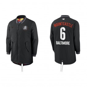 Ryan Mountcastle Baltimore Orioles Nike Black 2023 City Connect Authentic Collection Dugout Long Sleeve Full-Zip Jacket