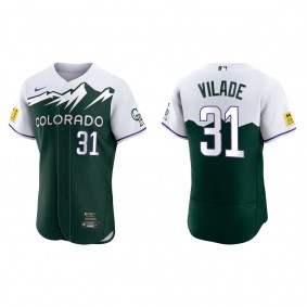 Ryan Vilade Colorado Rockies Green 2022 City Connect Authentic Jersey