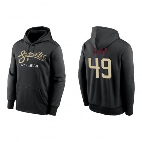 Sam Clay Arizona Diamondbacks Nike Black City Connect Therma Pullover Hoodie