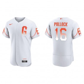 Men's San Francisco Giants A.J. Pollock White City Connect Authentic Jersey