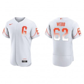 Men's San Francisco Giants Logan Webb White City Connect Authentic Jersey