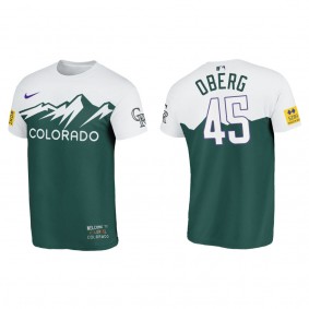 Scott Oberg Colorado Rockies Green 2022 City Connect T-Shirt