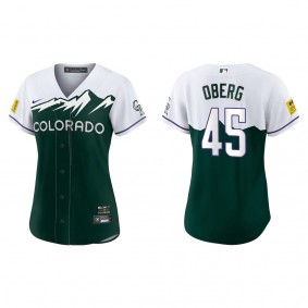 Scott Oberg Women's Colorado Rockies Green 2022 City Connect Replica Jersey