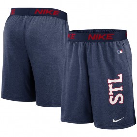 Men's St. Louis Cardinals Navy 2024 City Connect Authentic Collection Practice Performance Shorts