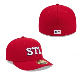 Men's St. Louis Cardinals Red 2024 City Connect Low Profile 59FIFTY Fitted Hat