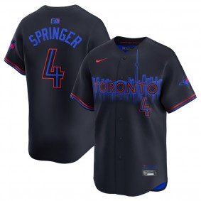 Men's Toronto Blue Jays George Springer Black 2024 City Connect Limited Player Jersey