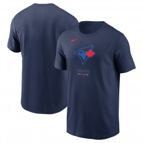 Men's Toronto Blue Jays Navy 2024 City Connect Large Logo T-Shirt