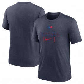 Men's Toronto Blue Jays Navy 2024 City Connect Tri-Blend T-Shirt