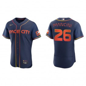 Men's Houston Astros Trey Mancini Navy 2022 City Connect Authentic Jersey