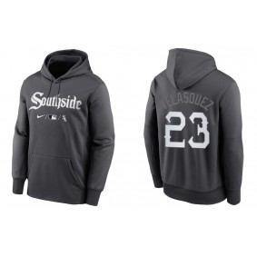 Men's Chicago White Sox Vincent Velasquez Anthracite City Connect Pullover Hoodie