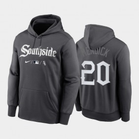 Black Therma 2021 City Connect White Sox #20 Danny Mendick Hoodie