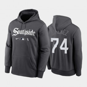 Black Therma 2021 City Connect White Sox #74 Eloy Jimenez Hoodie