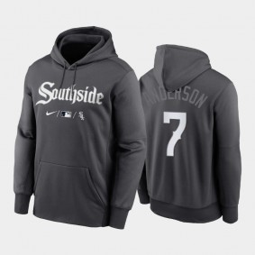 Black Therma 2021 City Connect White Sox #7 Tim Anderson Hoodie