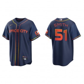 Men's Houston Astros Will Smith Navy 2022 City Connect Replica Jersey