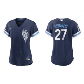 Women's Kansas City Royals Adalberto Mondesi Navy 2022 City Connect Replica Jersey