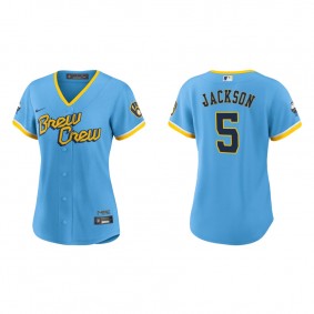 Women's Milwaukee Brewers Alex Jackson Powder Blue 2022 City Connect Replica Jersey