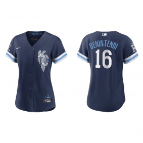 Women's Kansas City Royals Andrew Benintendi Navy 2022 City Connect Replica Jersey