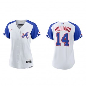 Women's Sam Hilliard Atlanta Braves White City Connect Replica Jersey