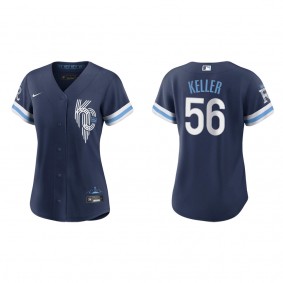 Women's Kansas City Royals Brad Keller Navy 2022 City Connect Replica Jersey