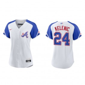 Women's Atlanta Braves Jarred Kelenic White City Connect Replica Jersey