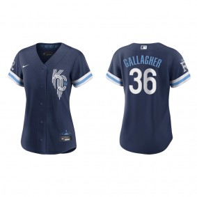 Women's Kansas City Royals Cam Gallagher Navy 2022 City Connect Replica Jersey