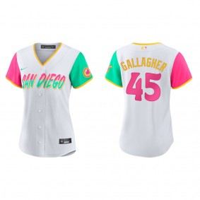 Women's Padres Cam Gallagher White 2022 City Connect Replica Jersey