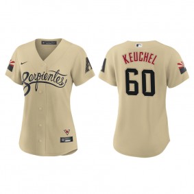 Women's Arizona Diamondbacks Dallas Keuchel Gold City Connect Replica Jersey