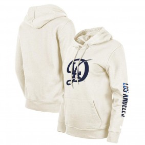 Women's Los Angeles Dodgers Cream 2024 City Connect Pullover Hoodie