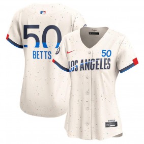 Women's Los Angeles Dodgers Mookie Betts Cream 2024 City Connect Limited Player Jersey