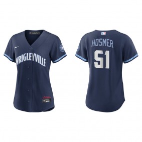 Women's Eric Hosmer Chicago Cubs Navy City Connect Replica Jersey