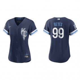 Women's Franmil Reyes Kansas City Royals Navy City Connect Replica Jersey