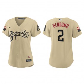 Women's Geraldo Perdomo Arizona Diamondbacks Gold City Connect Replica Jersey