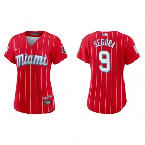 Women's Jean Segura Miami Marlins Red City Connect Replica Jersey