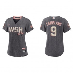 Women's Washington Nationals Jeimer Candelario Gray City Connect Replica Jersey