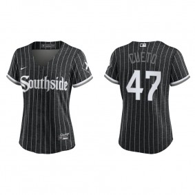 Women's Chicago White Sox Johnny Cueto Black City Connect Replica Jersey