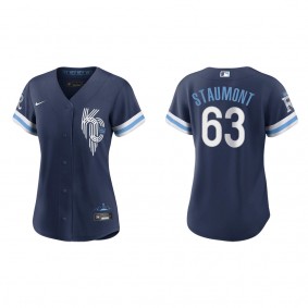 Women's Kansas City Royals Josh Staumont Navy 2022 City Connect Replica Jersey