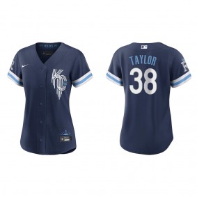 Women's Josh Taylor Kansas City Royals Navy City Connect Replica Jersey