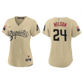 Women's Arizona Diamondbacks Kyle Nelson Gold City Connect Replica Jersey