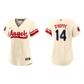 Women's Logan O'Hoppe Los Angeles Angels Cream City Connect Replica Jersey