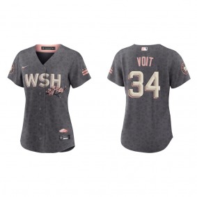 Women's Nationals Luke Voit Gray 2022 City Connect Replica Jersey